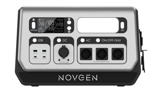 2048WH 2200W Συστήματα αποθήκευσης ηλιακής ενέργειας Μπαλκόνι Μεταφορτωμένο σταθμό ηλεκτροπαραγωγής